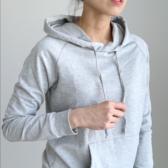 LIGHT GRAY SOFT HOODIE SWEATER - Cozy Comfort for Everyday Wear - Picture 6 of 6